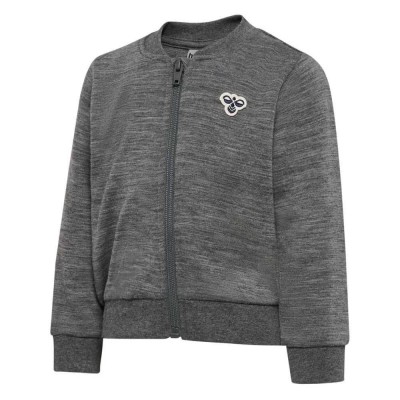 блуза,детски,блузи,hummel,mini,wool,bee,full,zip,sweatshirt,grey,(dark,grey,melange)