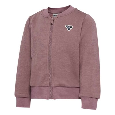 блуза,детски,блузи,hummel,mini,wool,bee,full,zip,sweatshirt,purple,(twilight,mauve)