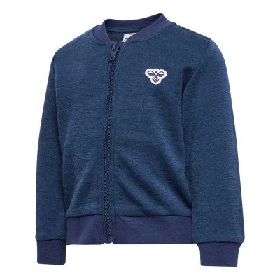 блуза,детски,блузи,hummel,mini,wool,bee,full,zip,sweatshirt,blue,(dress,blues)