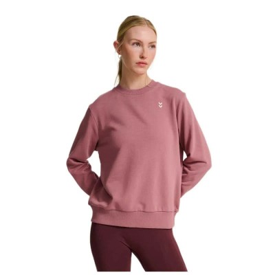 блуза,дамски,блузи,hummel,pulse,sweat,sweatshirt,pink,(wistful,mauve)