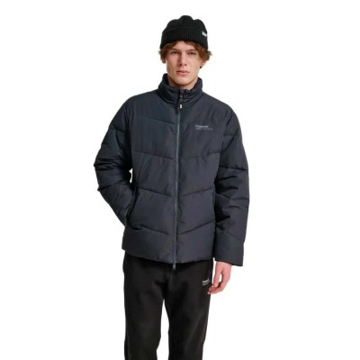 яке,мъжки,якета,дамски,якета,и,палта,hummel,short,puffer,jacket,grey,(ebony)