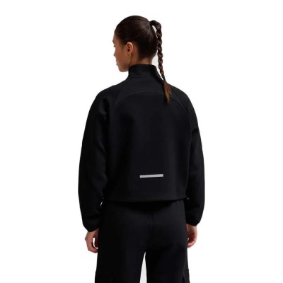 поларена,блуза,дамски,блузи,hummel,tech,fleece,boxy,half,zip,sweatshirt,black,(black)