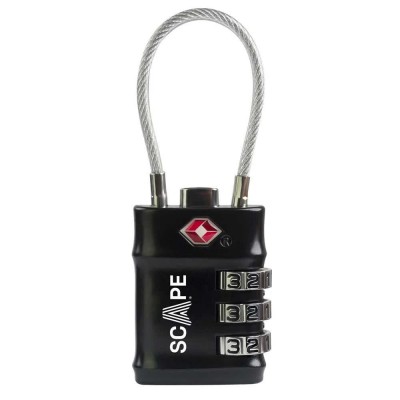 други,аксесоари,scape,travel,tsa,combination,flexible,padlock,black