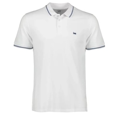 мъжки,блузи,с,яка,lee,pique,short,sleeve,polo,white,(white)