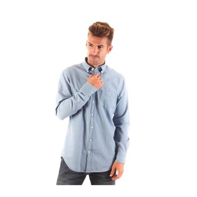 риза,с,дълъг,ръкав,мъжки,ризи,gant,indigo,long,sleeve,shirt,blue,(blue)