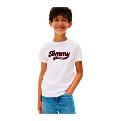 тениска,детски,тениски,tommy,hilfiger,kb0kb10118,short,sleeve,t,shirt,white,(white)
