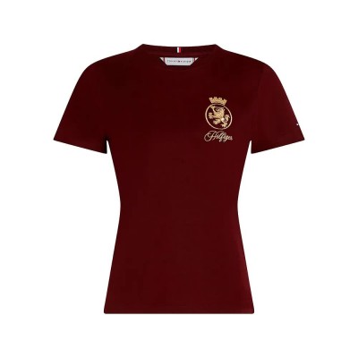 тениска,дамски,тениски,tommy,hilfiger,ww0ww46153,short,sleeve,t,shirt,red,(red)