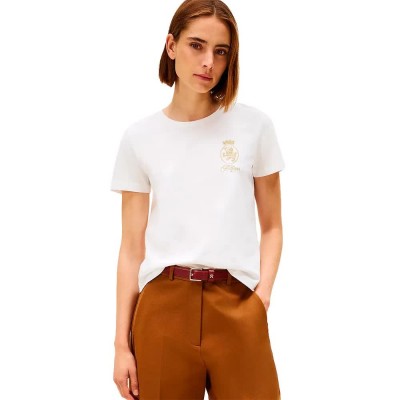 тениска,дамски,тениски,tommy,hilfiger,ww0ww46153,short,sleeve,t,shirt,white,(white)