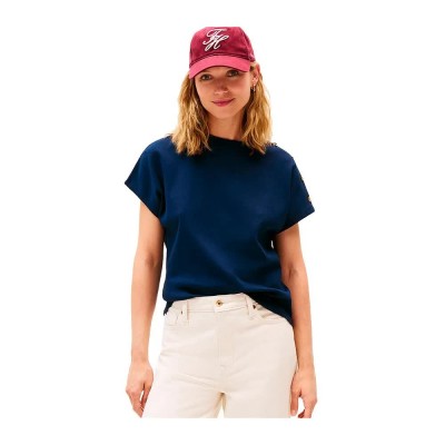 тениска,дамски,тениски,tommy,hilfiger,ww0ww47455,short,sleeve,t,shirt,blue,(blue)