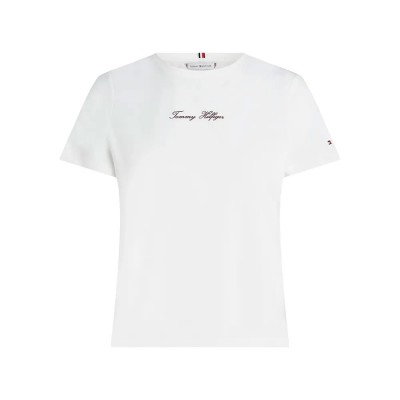 тениска,дамски,тениски,tommy,hilfiger,ww0ww47460,short,sleeve,t,shirt,white,(white)