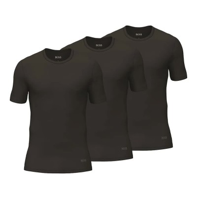 тениска,мъжки,тениски,hugo,boss,50325385,short,sleeve,t,shirt,3,units,black,(black)