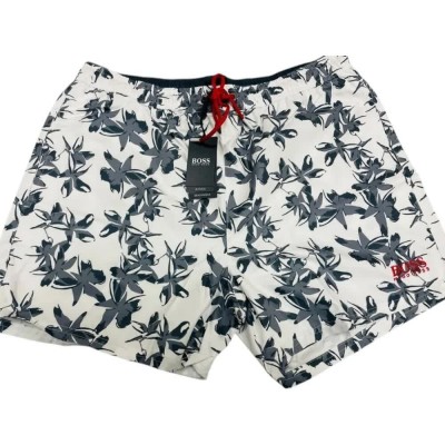 бански,гащета,мъжки,бански,костюми,hugo,boss,50411823,swimming,shorts,white,(multicolor)