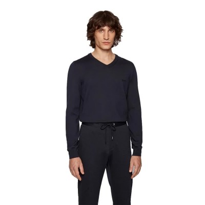 блуза,мъжки,пуловери,hugo,boss,50435454,sweater,blue,(blue)