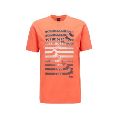 тениска,мъжки,тениски,hugo,boss,50452846,short,sleeve,t,shirt,orange,(coral)