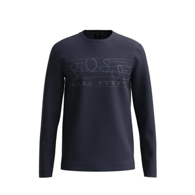 тениска,мъжки,тениски,hugo,boss,50455765,long,sleeve,t,shirt,blue,(navy)