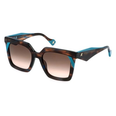 слънчеви,очила,слънчеви,очила,yalea,sya215,540m61,woman,sunglasses,shiny,striped,blue,brown