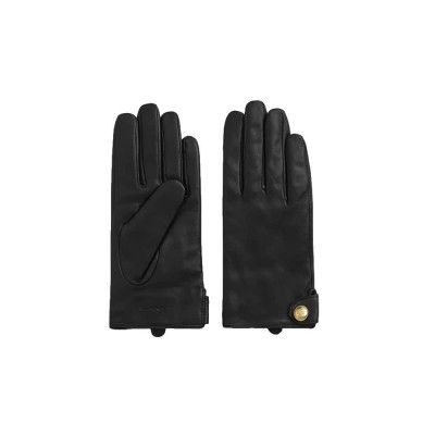 ръкавици,ръкавици,шапки,и,шалове,gant,buttoned,leather,gloves,black,(black)