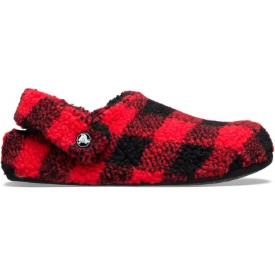 пантофи,мъжки,пантофи,crocs,classic,buff,check,cozzzy,slippers,red,(varsity,red,black)