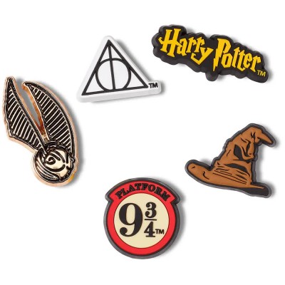обувни,аксесоари,jibbitz,harry,potter,symbol,charm,5,units,multicolor
