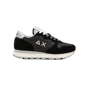 маратонки,мъжки,маратонки,дамски,маратонки,sun68,ally,glitter,mesh,trainers,black,(black)