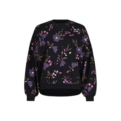 блуза,дамски,блузи,maloja,lauenam,sweatshirt,black,(deep,black,brushflower)