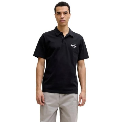 дамски,блузи,с,яка,мъжки,блузи,с,яка,jack,&,jones,brandon,short,sleeve,polo,black,(black)