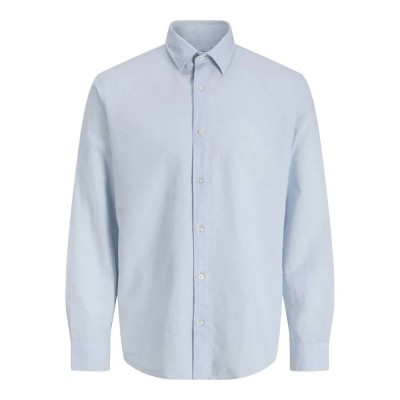 риза,с,дълъг,ръкав,дамски,ризи,мъжки,ризи,jack,&,jones,breeze,linen,blend,long,sleeve,shirt,blue,(celestial,blue)
