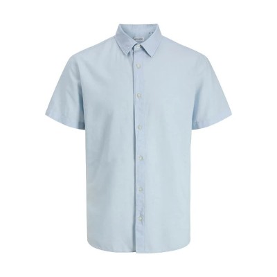 риза,с,къс,ръкав,дамски,ризи,мъжки,ризи,jack,&,jones,breeze,linen,short,sleeve,shirt,blue,(celestial,blue)