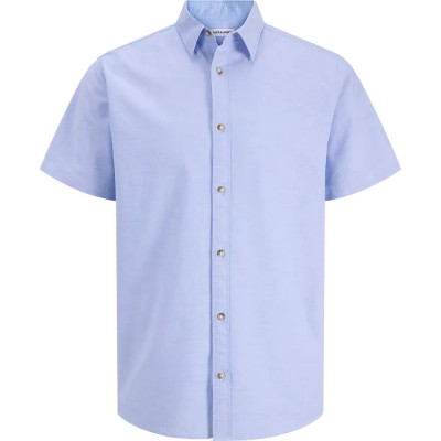 риза,с,къс,ръкав,дамски,ризи,мъжки,ризи,jack,&,jones,chad,oxford,stripe,short,sleeve,shirt,blue,(cashmere,blue)