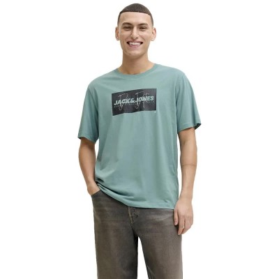 тениска,мъжки,тениски,дамски,тениски,jack,&,jones,cole,print,short,sleeve,t,shirt,green,blue,(mineral,blue)