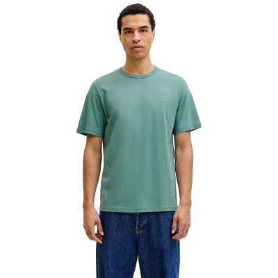 тениска,мъжки,тениски,дамски,тениски,jack,&,jones,college,logo,short,sleeve,t,shirt,green,blue,(mineral,blue)