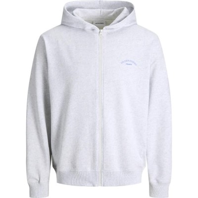 блуза,детски,блузи,jack,&,jones,college,logo,full,zip,sweatshirt,white,(white,melange)