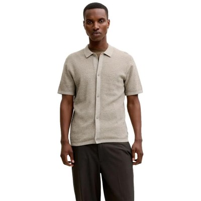 блуза,мъжки,пуловери,дамски,пуловери,jack,&,jones,george,short,sleeve,sweater,beige,(coriander,detail,w,cloud,dancer)