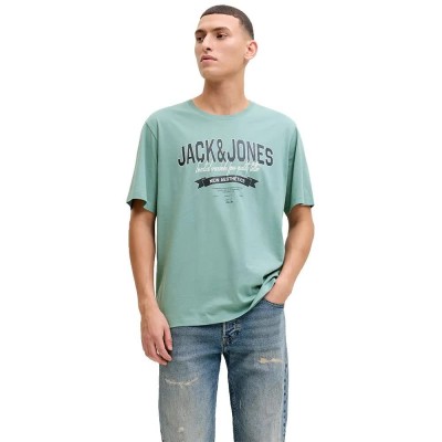 тениска,мъжки,тениски,дамски,тениски,jack,&,jones,logo,short,sleeve,t,shirt,blue,(mineral,blue)
