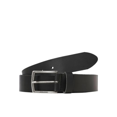 колан,колани,jack,&,jones,torino,leather,belt,black,(black)