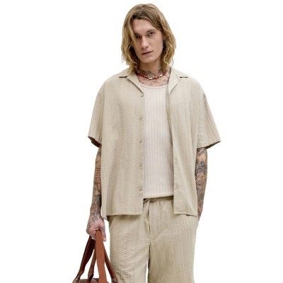 риза,с,къс,ръкав,дамски,ризи,мъжки,ризи,jack,&,jones,tyson,resort,short,sleeve,shirt,beige,(string)