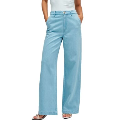 дънки,мъжки,панталони,дамски,панталони,salsa,jeans,21010915,wide,leg,chino,pants,blue,(medium,light)