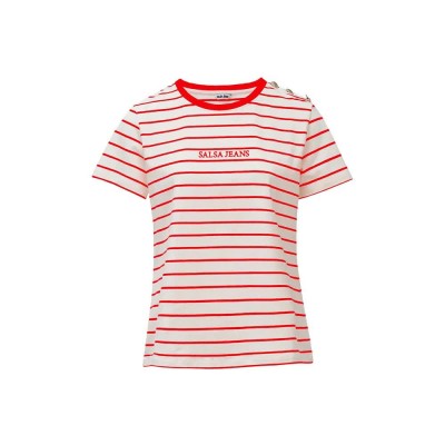 тениска,мъжки,тениски,дамски,тениски,salsa,jeans,21011062,t,shirt,white,(dark,red)