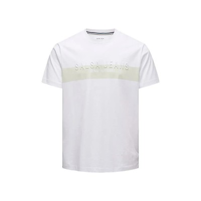 тениска,мъжки,тениски,дамски,тениски,salsa,jeans,21011144,t,shirt,white,(white)