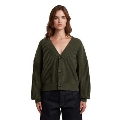 жилетка,дамски,пуловери,дамски,плетени,дрехи,g,star,d27462,d939,cardigan,green,(asfalt)