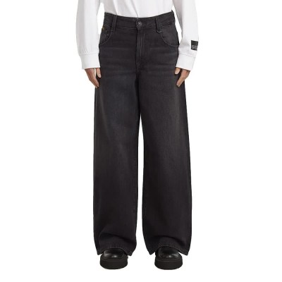 дънки,дамски,панталони,g,star,skater,loose,fit,high,waist,jeans,black,(worn,in,black,relic)