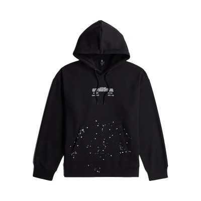 суичър,мъжки,пуловери,g,star,text,splatters,relaxed,fit,hoodie,black,(dark,black)