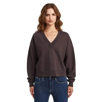 блуза,дамски,блузи,g,star,washed,sweatshirt,brown,(chocolate,plum,gold)