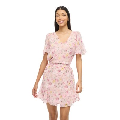 дамски,блузи,vila,falia,short,sleeve,blouse,pink,(misty,rose,aop,flower)