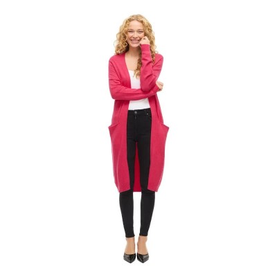 жилетка,дамски,пуловери,дамски,плетени,дрехи,vila,ril,cardigan,pink,(jazzy,detail,dark,melange)