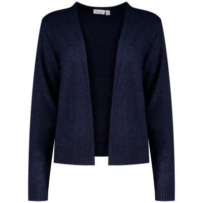жилетка,дамски,пуловери,дамски,плетени,дрехи,vila,ril,cardigan,blue,(total,eclipse,detail,melange)