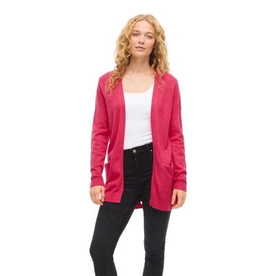 жилетка,мъжки,пуловери,дамски,пуловери,vila,ril,open,cardigan,pink,(jazzy,detail,dark,melange)