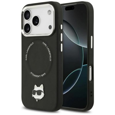 други,аксесоари,karl,lagerfeld,choupette,pin,magsafe,iphone,17,pro,max,phone,case,black,(black)
