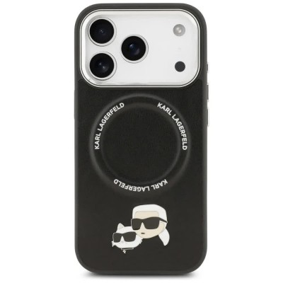 други,аксесоари,karl,lagerfeld,karl,and,choupette,pins,magsafe,iphone,17,pro,max,phone,case,black,(black)