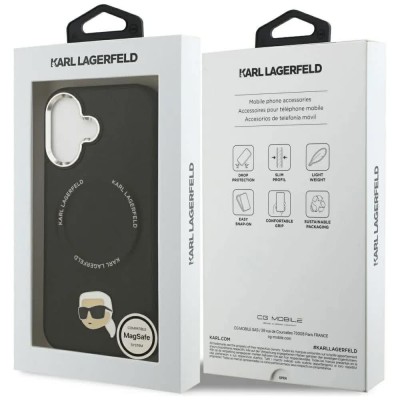 други,аксесоари,karl,lagerfeld,karl,pin,magsafe,iphone,17,phone,case,black,(black)